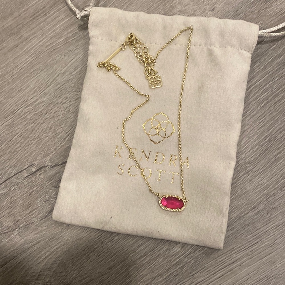kendra scott pink elisa gold necklace color azalea illusion